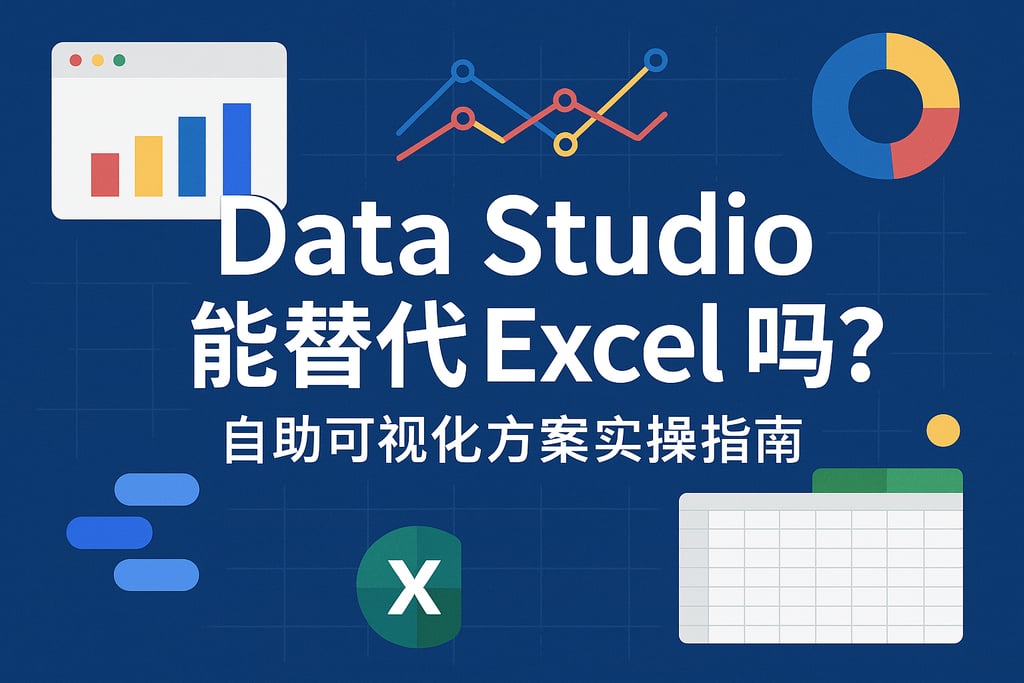 Data Studio能替代Excel吗？自助可视化方案实操指南